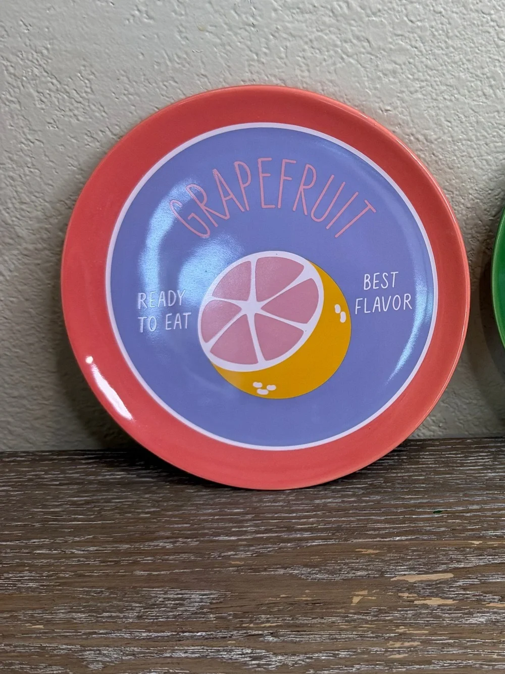 Grapefruit Decorative Ceramic Plate Target Bullseye Playground Spring 2026